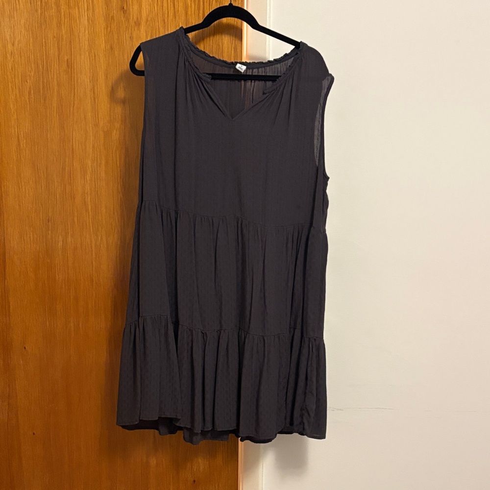 Old Navy Black Textured Dress